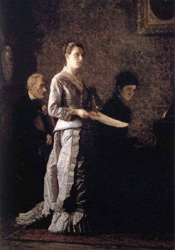 Thomas Eakins Dirge Norge oil painting art